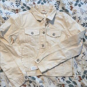 Cream Denim Jacket